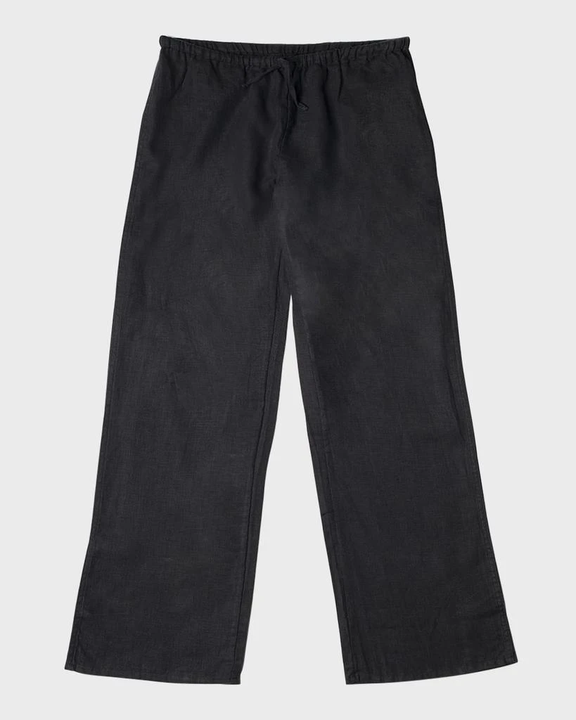 商品Desmond & Dempsey|Straight-Leg Linen Lounge Trousers,价格¥955,第1张图片详细描述
