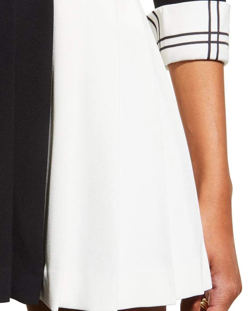 商品Alice + Olivia|Wilcox Combo Pleated Skirt w/ Yoke,价格¥651,第5张图片详细描述