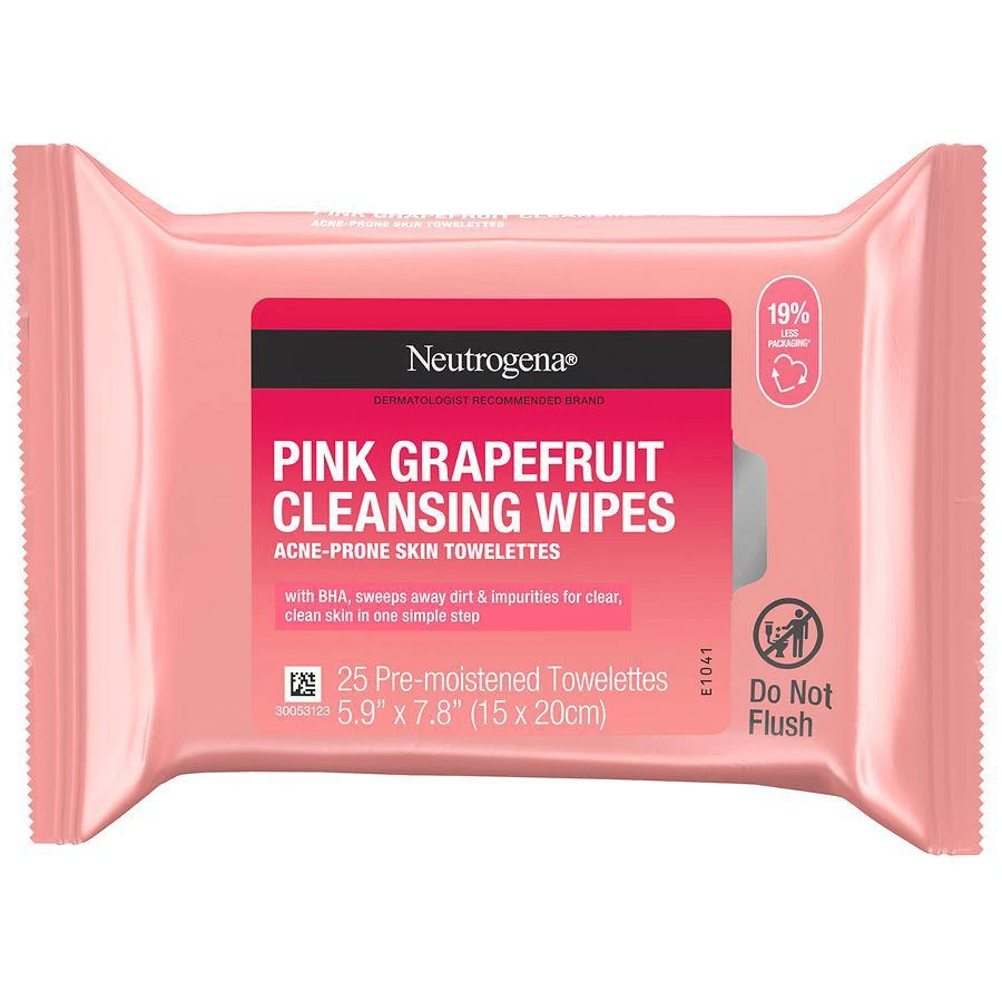 商品Neutrogena|Oil-Free Cleansing Wipes Pink Grapefruit,价格¥100,第1张图片