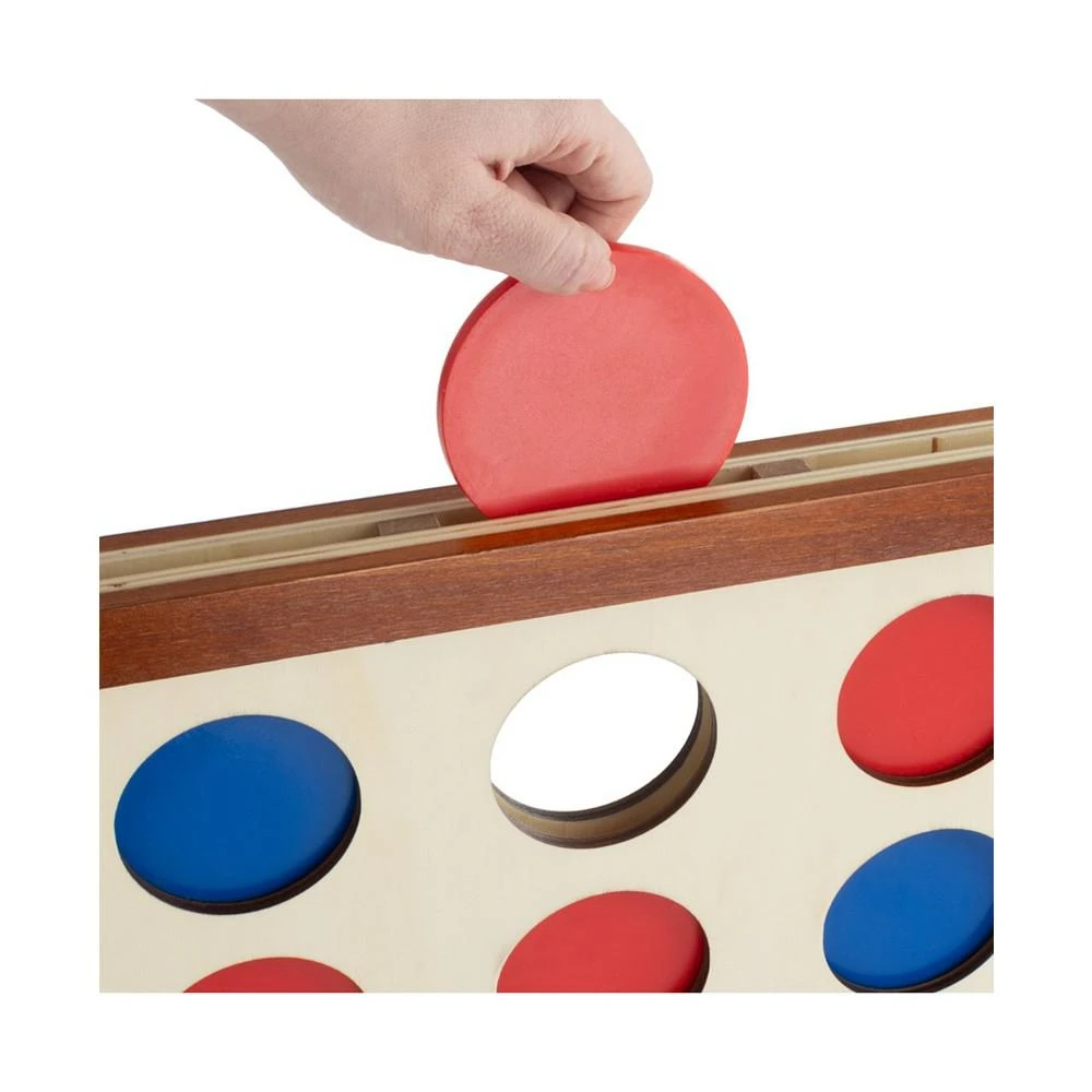 商品Trademark Global|Hey Play 4-In-A-Row - Giant Classic Wooden Game For Indoor And Outdoor Play, 2 Player Strategy And Skill Fun Backyard Lawn Toy For Kids And Adults,价格¥1507,第3张图片详细描述