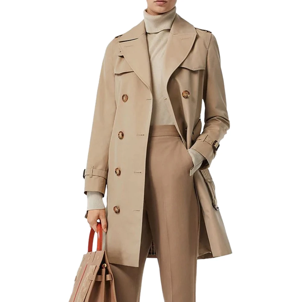 BURBERRY 卡其色女士大衣 8027947 商品