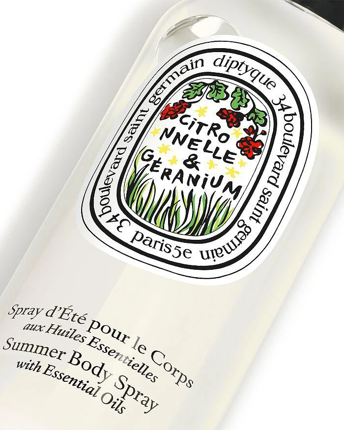 商品Diptyque|Citronnelle (Lemongrass) & Geranium Summer Body Spray 3.38 oz.,价格¥443,第3张图片详细描述