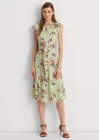 商品Ralph Lauren|Women's Floral Bubble Crepe Dress,价格¥320,第1张图片