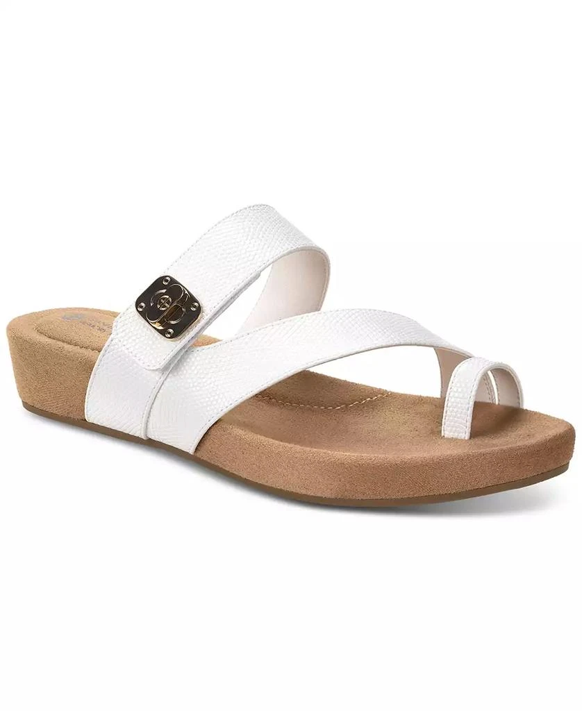 商品Giani Bernini|Women's Rilleyy Memory Foam Footbed Flat Sandals, Created for Macy's,价格¥258,第1张图片