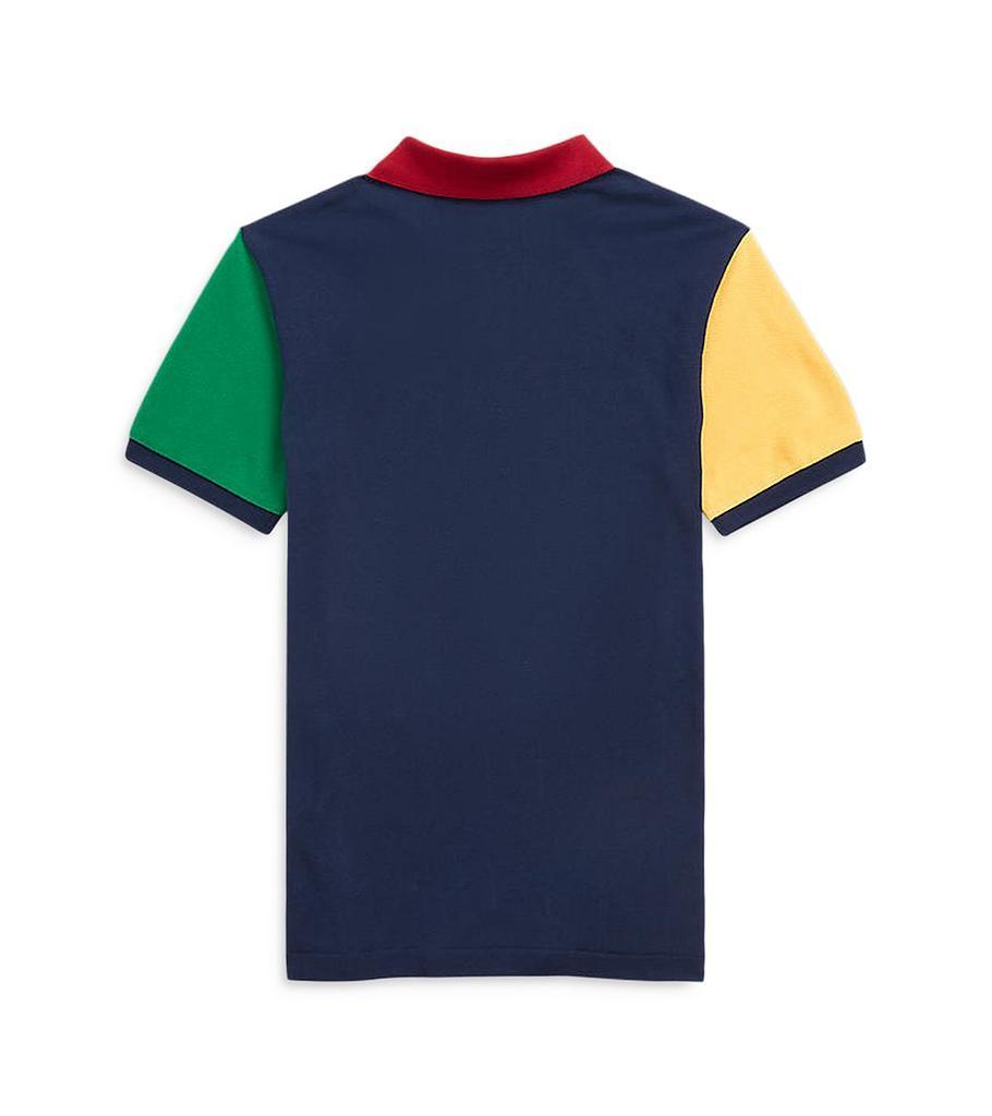 商品Ralph Lauren|Boys' Colorblocked Cotton Mesh Polo Shirt - Little Kid, Big Kid,价格¥364-¥405,第4张图片详细描述