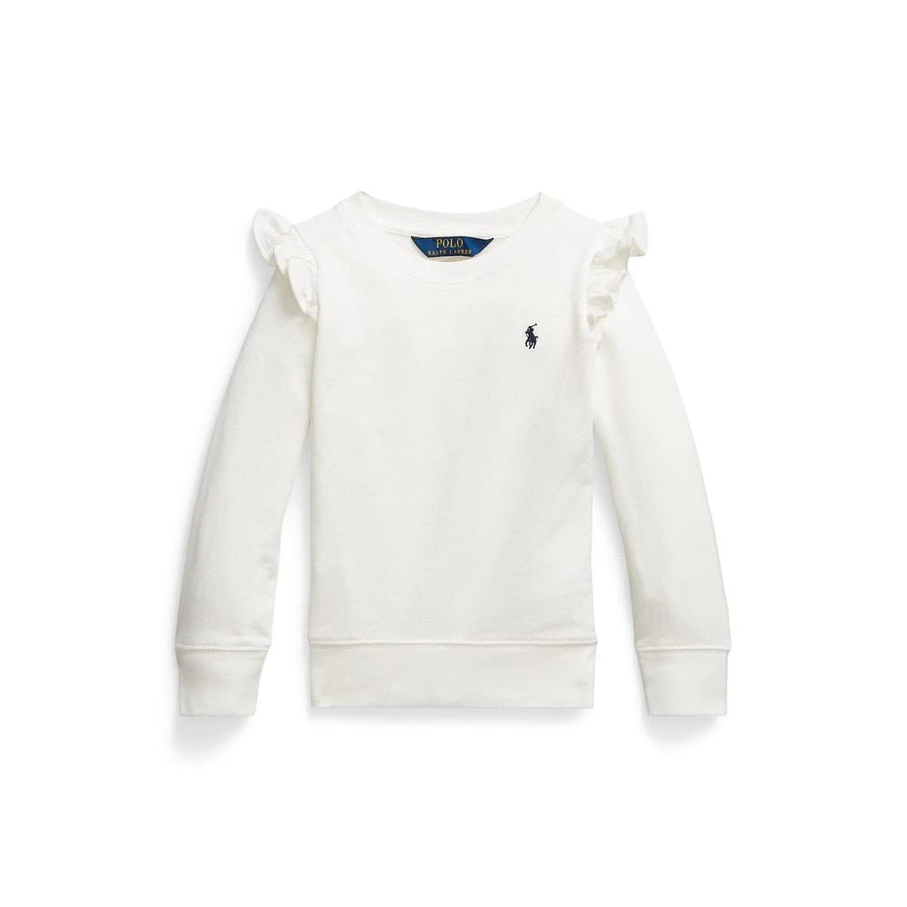 商品Ralph Lauren|Ruffled Spa Terry Sweatshirt (Toddler),价格¥394,第1张图片