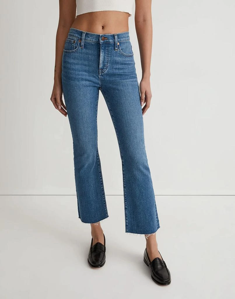 商品Madewell|Taller Kick Out Crop Jeans in Cherryville Wash: Raw-Hem Edition,价格¥778,第4张图片详细描述