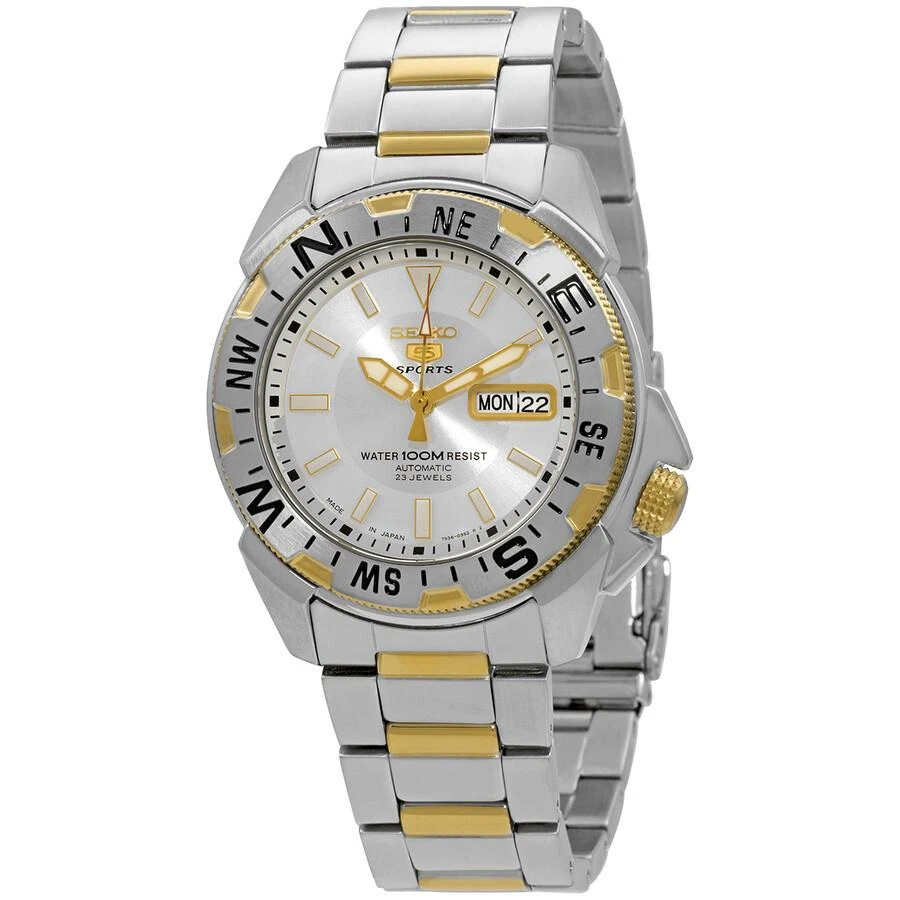 商品Seiko|5 Automatic Silver Dial Men's Watch SNZF08J1,价格¥1562,第1张图片