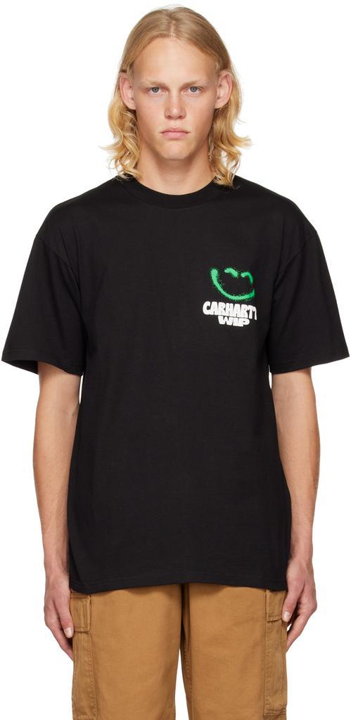 商品Carhartt WIP|Black Happy Script T-Shirt,价格¥377,第1张图片