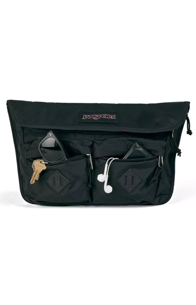 商品JanSport|Larimer Crossbody - Black ,价格¥214,第3张图片详细描述