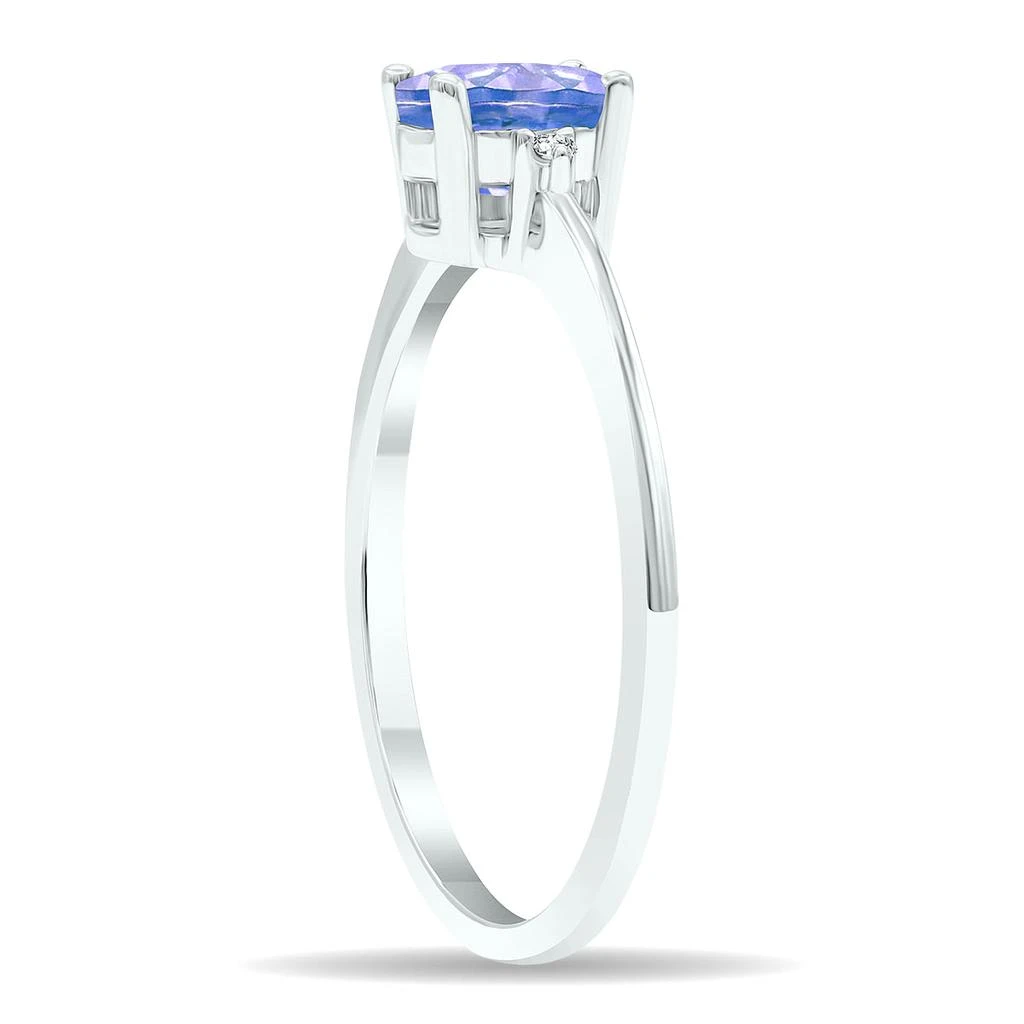 商品SSELECTS|Women's Tanzanite And Diamond Classic Ring In 10K White Gold,价格¥1652,第2张图片详细描述