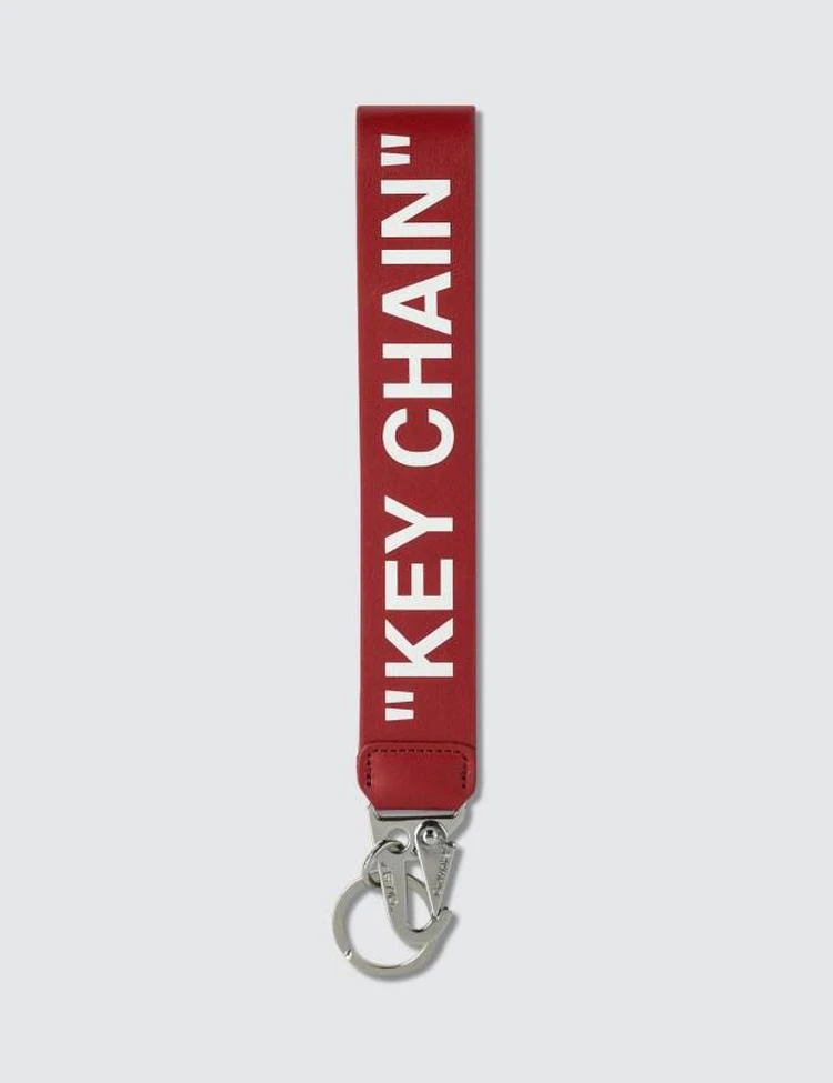 商品Off-White|Quote Leather Key Chain,价格¥1933,第1张图片