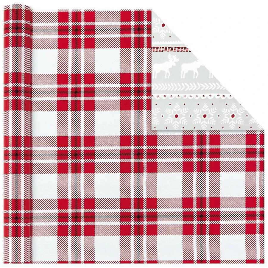 商品Hallmark|Holiday Reversible Wrapping Paper Bundle,价格¥64,第2张图片详细描述
