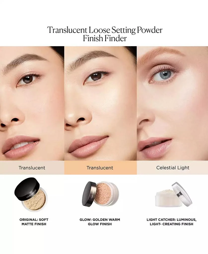 商品Laura Mercier|Translucent Loose Setting Powder - Light Catcher,价格¥351,第4张图片详细描述