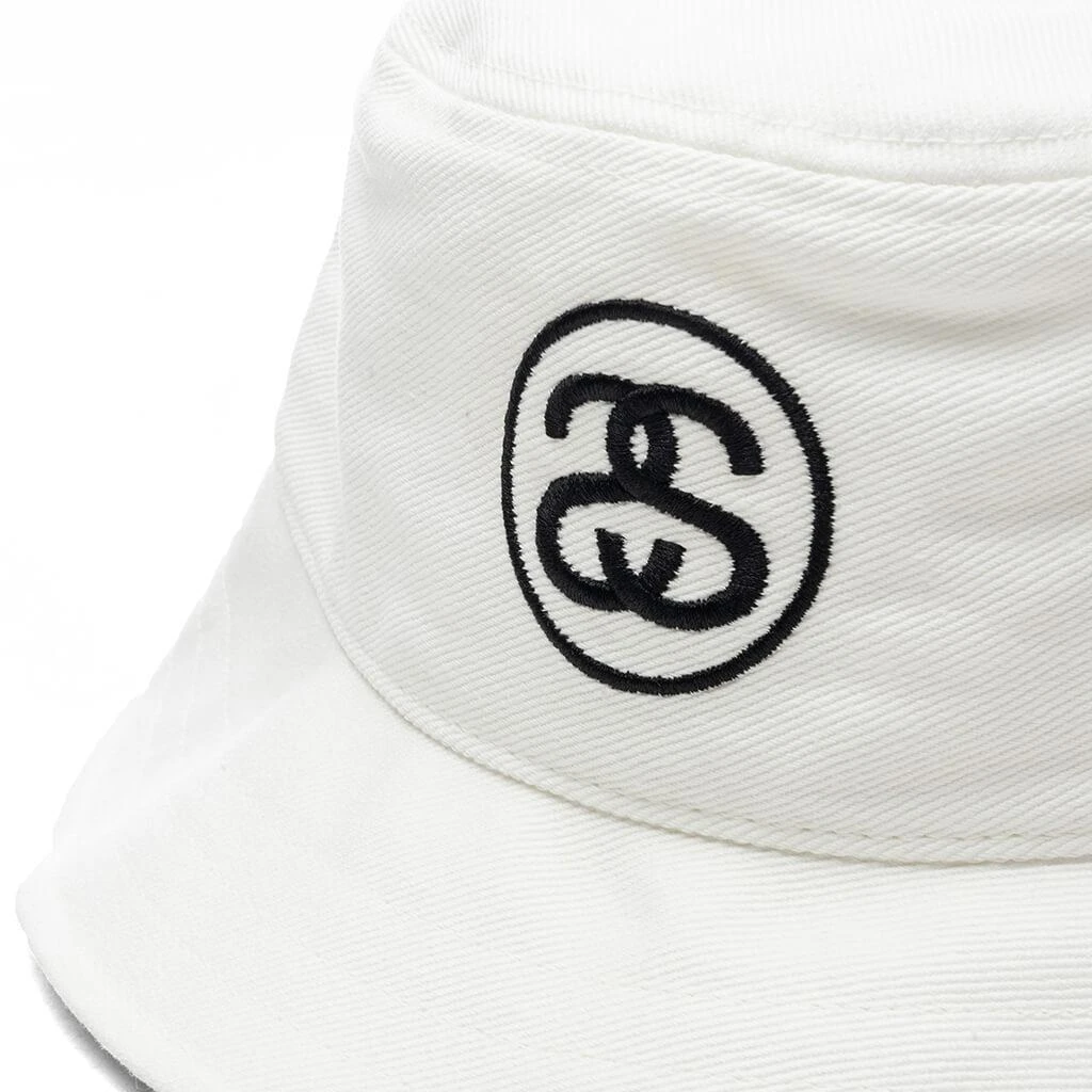 商品STUSSY|Stussy SS Link Deep Bucket Hat - White,价格¥343,第2张图片详细描述