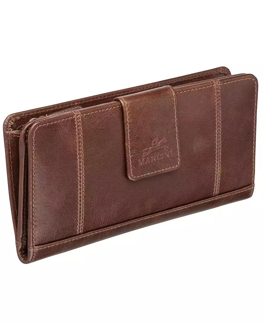 商品Mancini Leather Goods|Men's Casablanca Collection Clutch Wallet,价格¥418,第2张图片详细描述