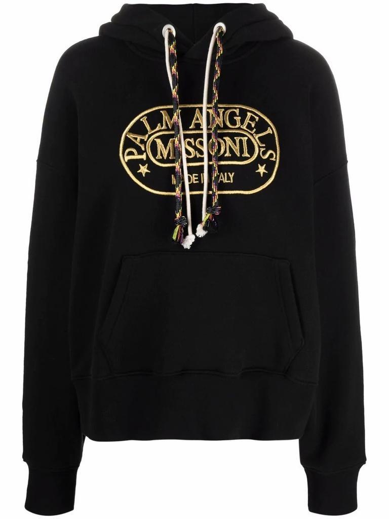 商品Palm Angels|Palm Angels Women's  Black Cotton Sweatshirt,价格¥7295,第1张图片