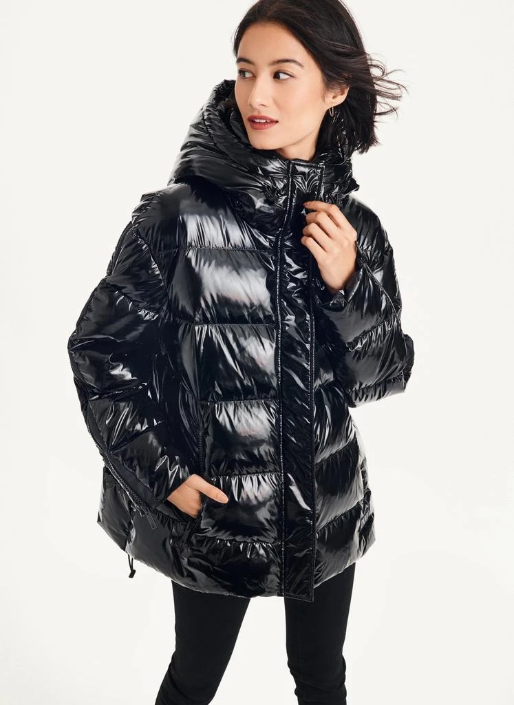 商品DKNY|Glossy Oversized Puffer,价格¥1277,第1张图片