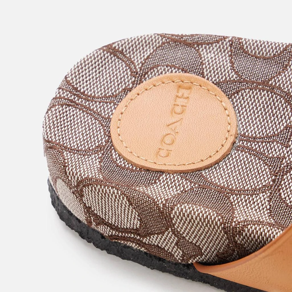 商品Coach|COACH WOMEN'S ADDISON DOUBLE STRAP SANDALS - NATURAL,价格¥740,第4张图片详细描述