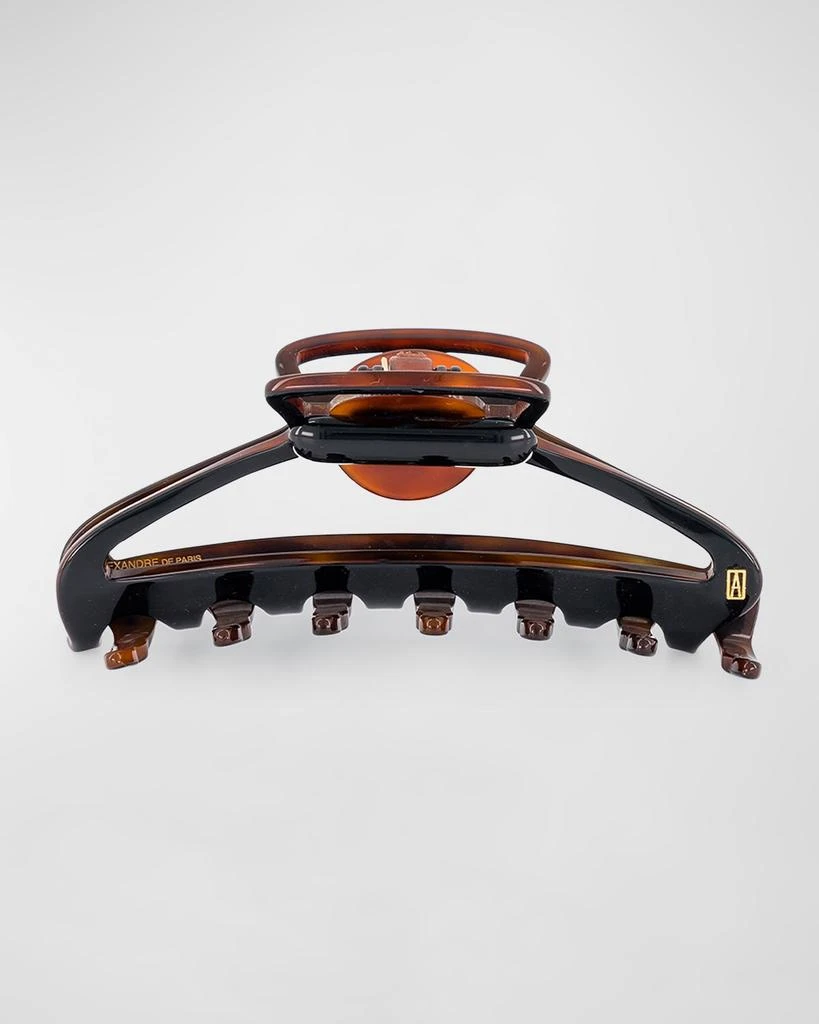 商品Alexandre de Paris|Large Acetate & Brass Claw Clip,价格¥620,第1张图片