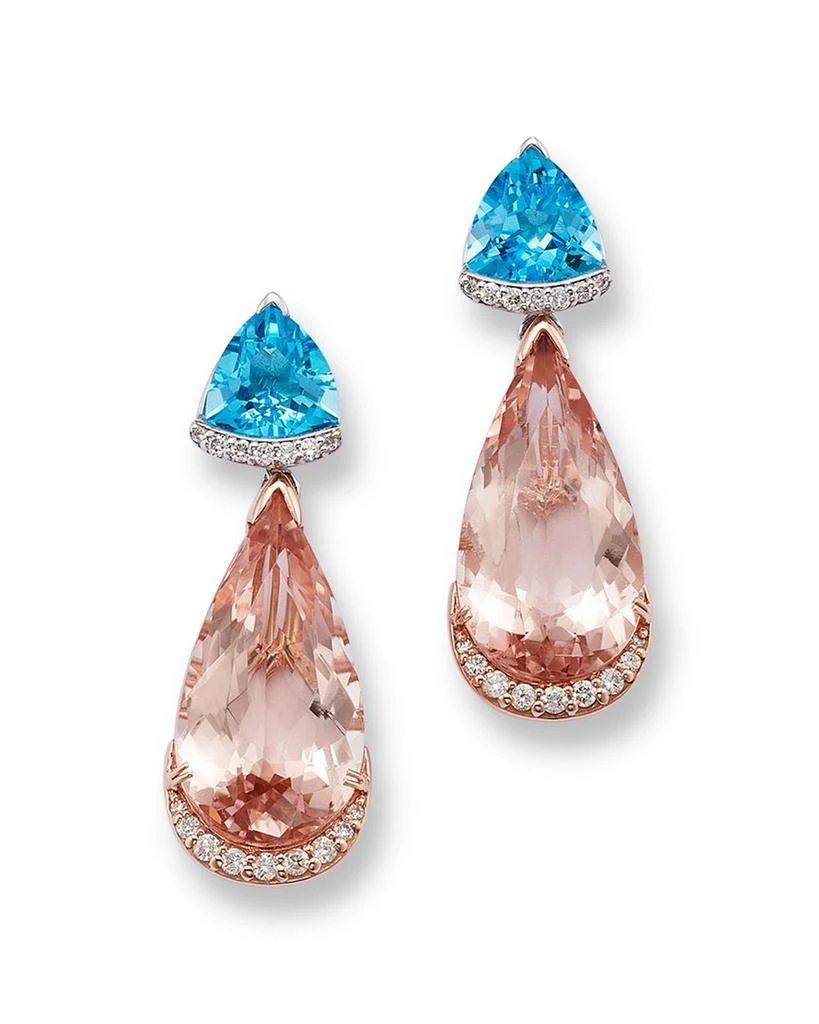 商品Bloomingdale's Fine Collection|14K Rose Gold Morganite Drop Earrings,价格¥36301,第1张图片