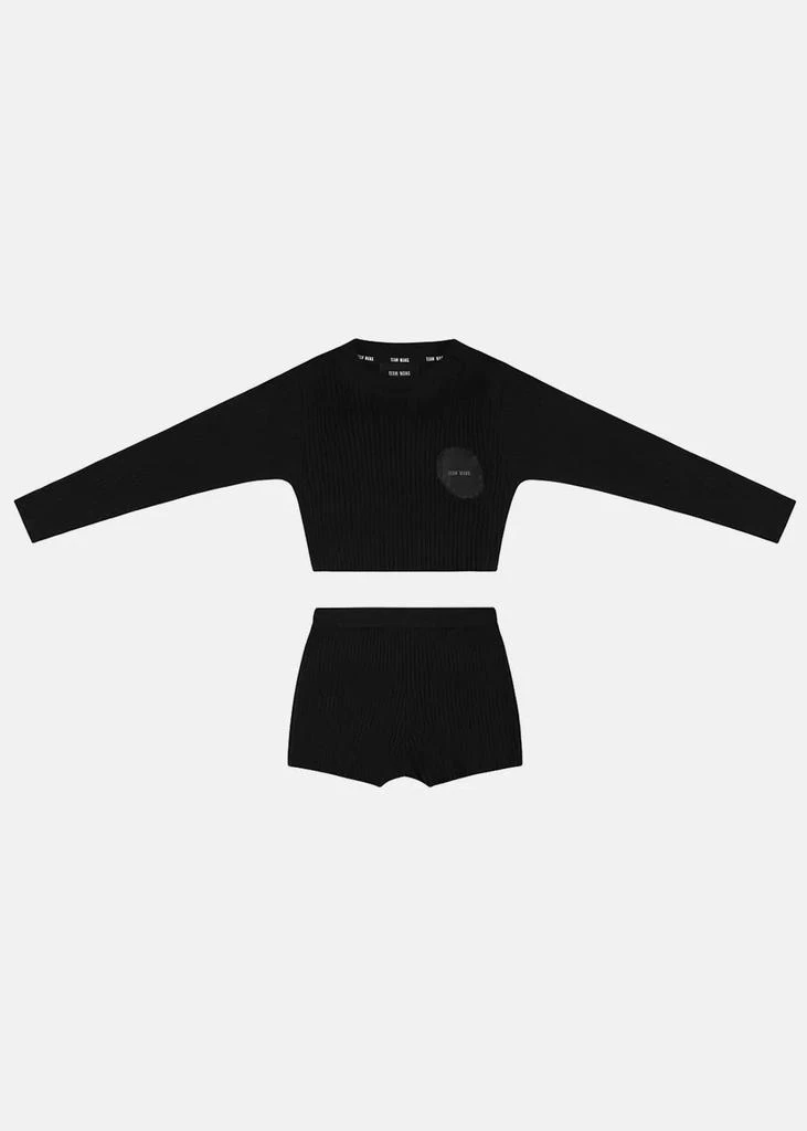 商品Team Wang|Team Wang Black Top and Shorts Set (Pre-Order),价格¥1751,第1张图片