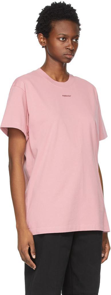 商品Ambush|SSENSE Exclusive Pink XL Logo T-Shirt,价格¥1366,第4张图片详细描述