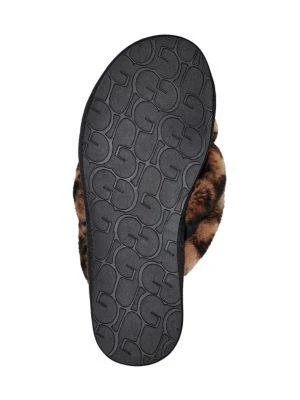 Scuffita Panther Print Dyed Sheepskin Slippers 商品