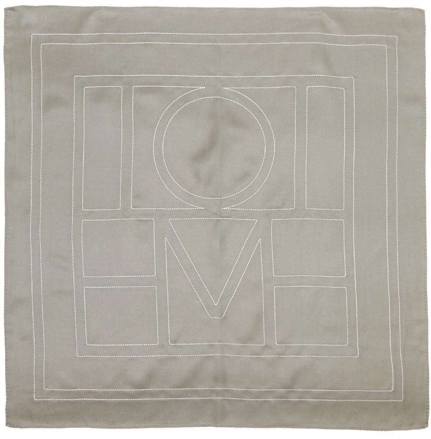 商品Totême|Logo Embroidered Monogram Scarf,价格¥2139,第1张图片