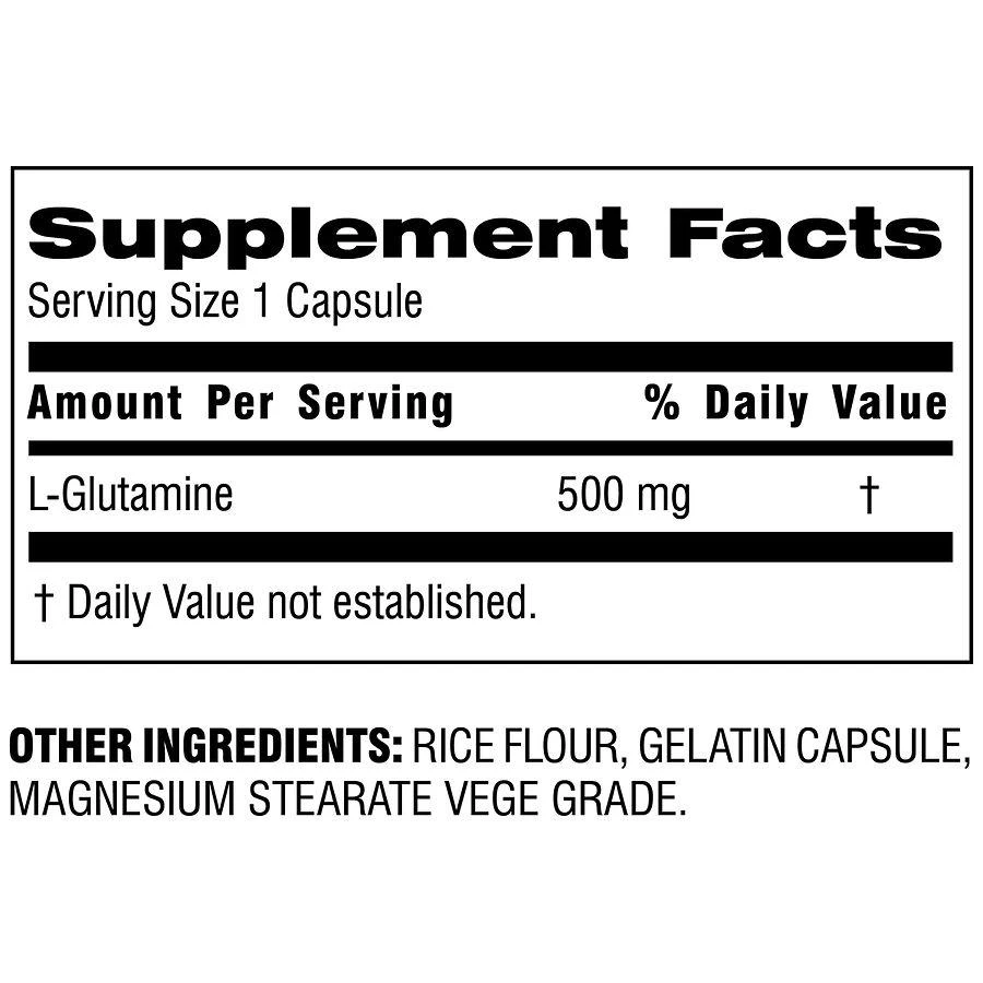 商品Botanic Choice|L-Glutamine 500 mg,价格¥83,第2张图片详细描述