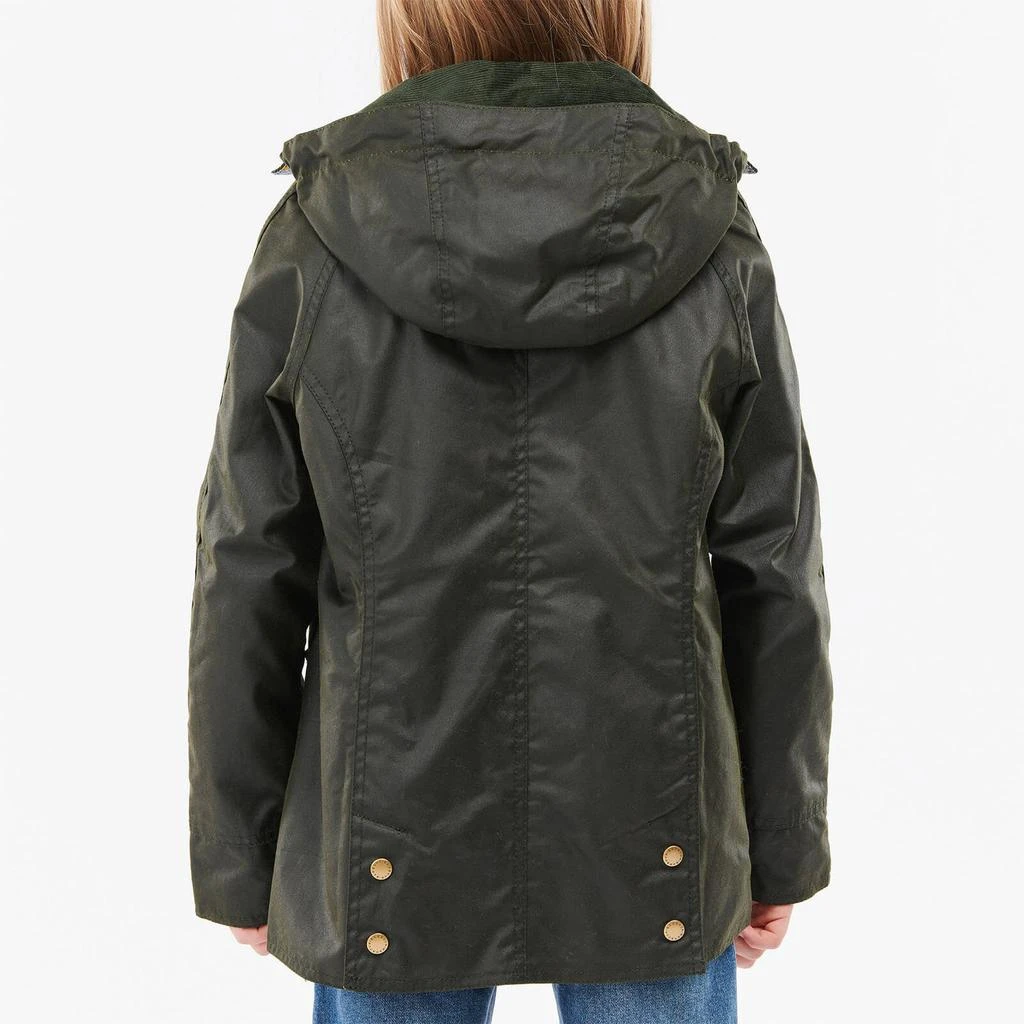 商品Barbour|Barbour Girls' Hooded Beadnall Jacket - Fern/Folky Floral,价格¥642,第3张图片详细描述