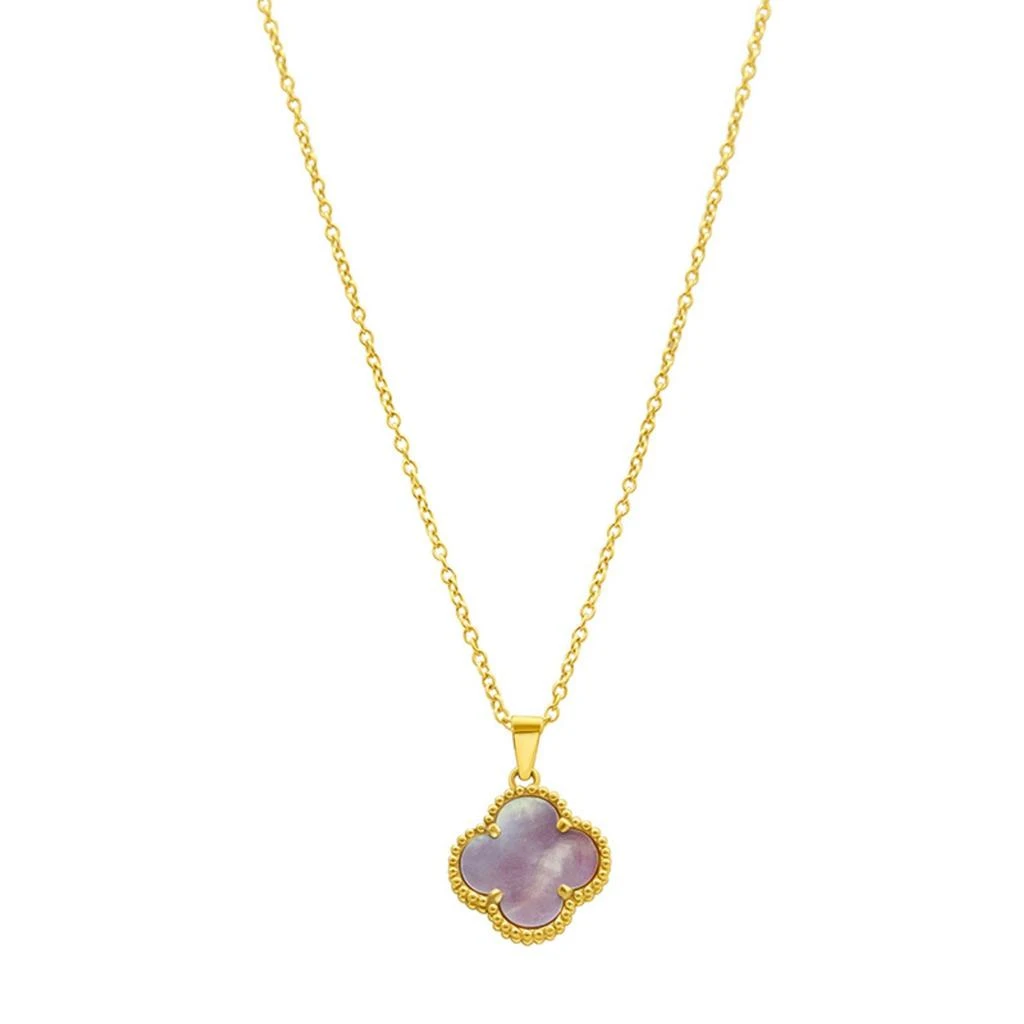 商品ADORNIA|Pink Quatrefoil Necklace gold,价格¥146,第1张图片