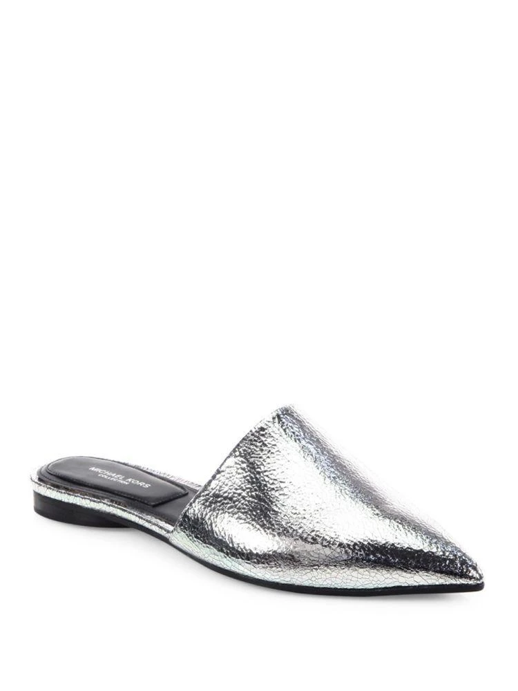 商品Michael Kors|Darla Metallic Leather Mules,价格¥750,第1张图片