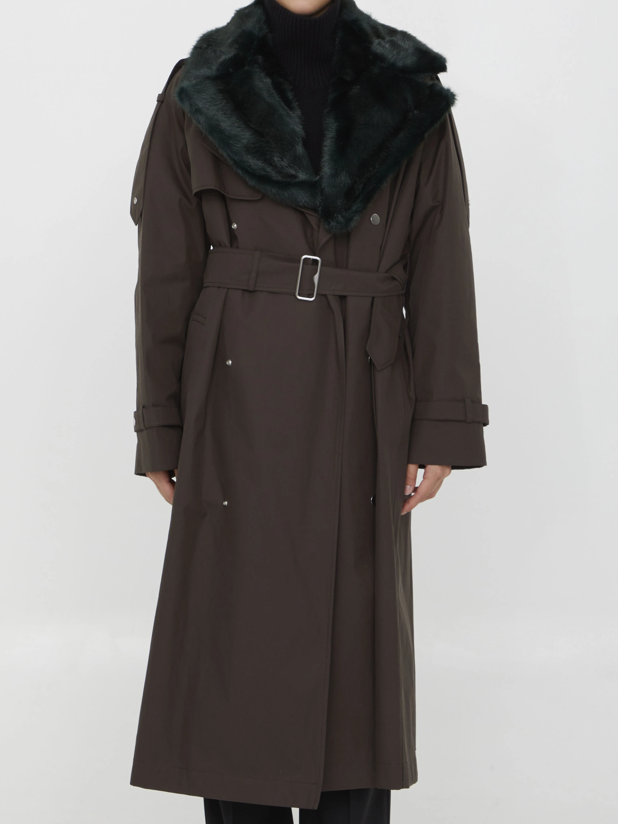 商品Burberry|Burberry 女士外套 8077153B7326 绿色,价格¥14945,第1张图片