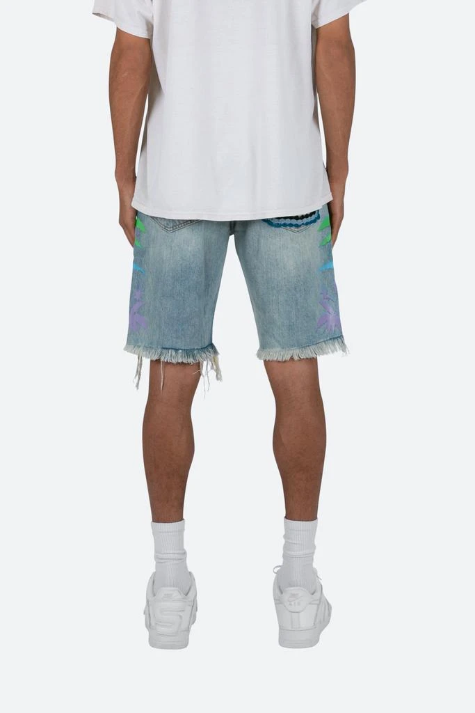 商品MNML|R468 Palm Denim Shorts - Light Blue,价格¥136,第4张图片详细描述