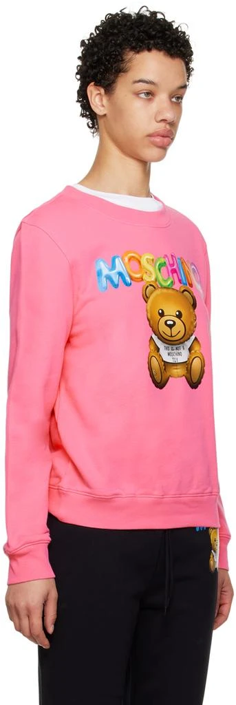 商品Moschino|Pink Inflatable Teddy Bear Sweatshirt,价格¥1882,第2张图片详细描述