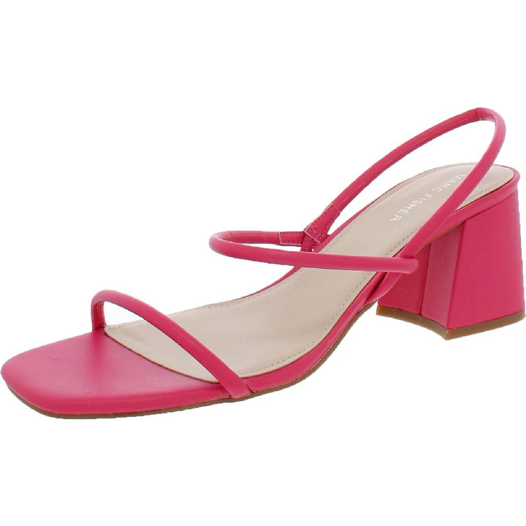 商品Marc Fisher|Marc Fisher Womens Galvin Faux Leather Slingback Block Heel,价格¥139,第5张图片详细描述
