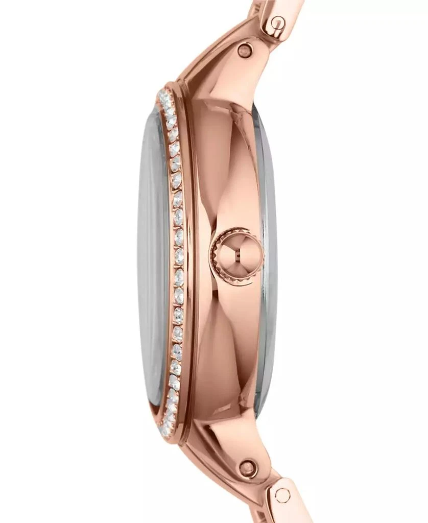 商品Fossil|Women's Virginia Rose Gold-Tone Stainless Steel Bracelet Watch 30mm ES3284,价格¥599,第2张图片详细描述