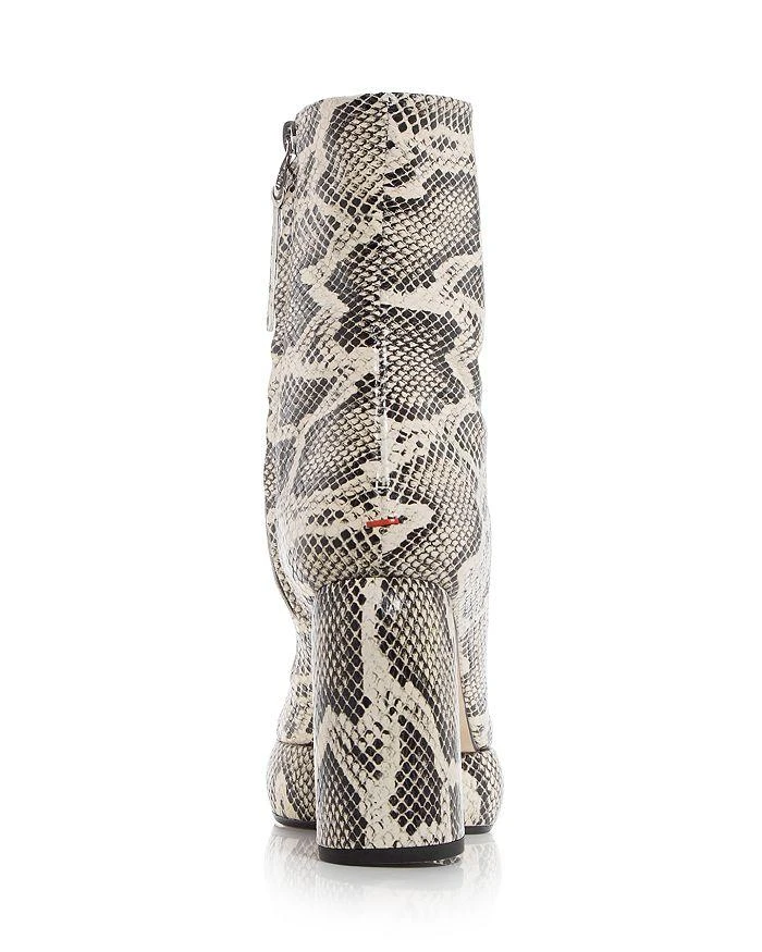 商品AEYDE|Women's Emmy Snake Embossed Platform Block Heel Booties,价格¥4143,第4张图片详细描述