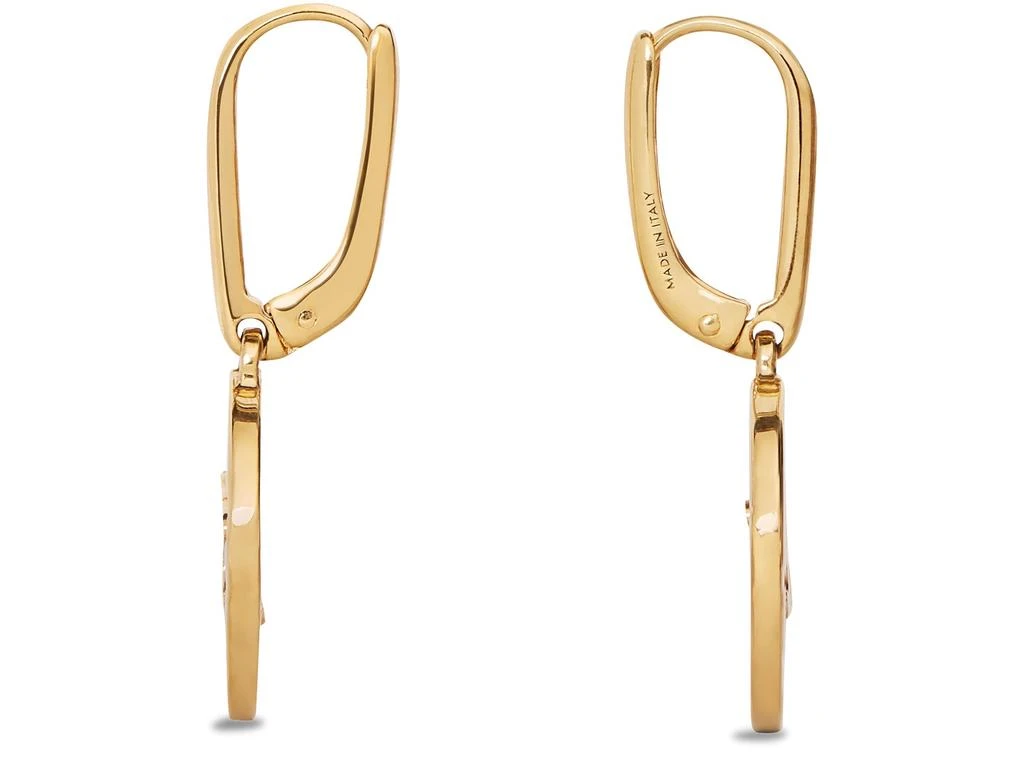 商品Celine|Triomphe Swivel earrings in brass with gold finish,价格¥5579,第3张图片详细描述