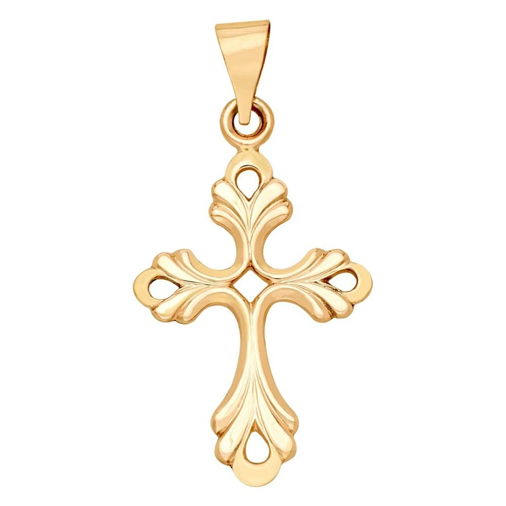商品Macy's|Cross Pendant in 14k Yellow Gold,价格¥1228,第1张图片