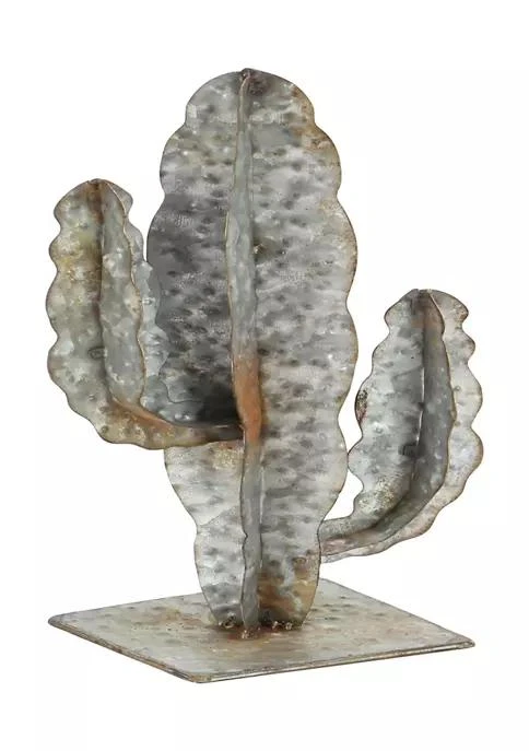 商品belk|Lane Industrial Gray Metallic Cactus Sculpture,价格¥360,第1张图片