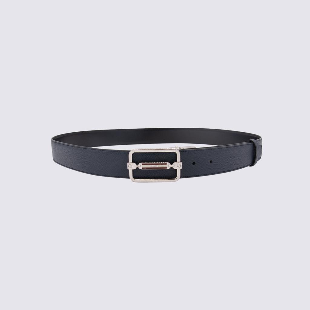 商品Bally|BALLY BLUE LEATHER BELT,价格¥1410,第1张图片