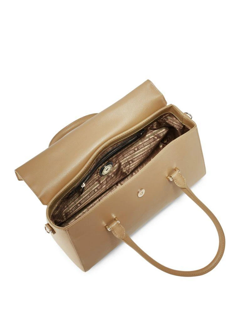 商品Moschino|Fold-Over Flap Satchel,价格¥1494,第2张图片详细描述