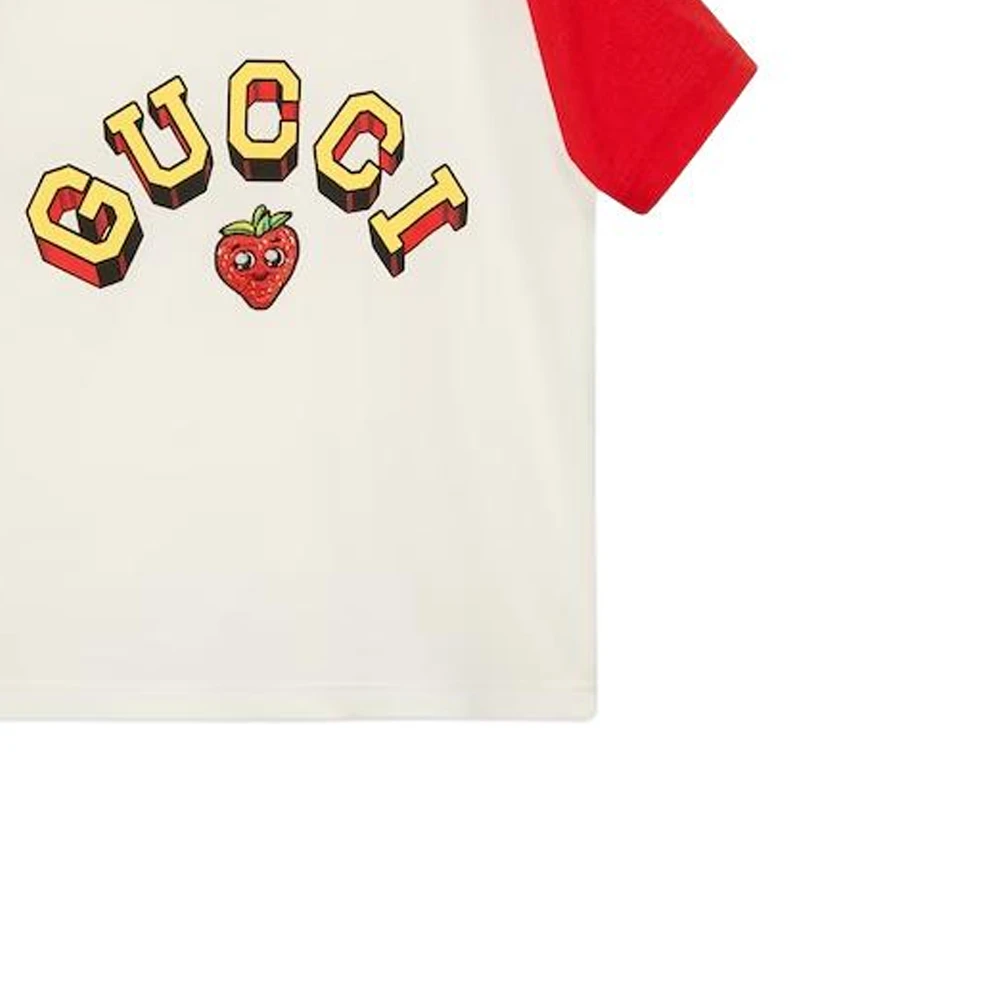 商品[国内直发] Gucci|古驰  字母印花圆领套头短款短袖 T恤 女款 白色,价格¥2221,第7张图片详细描述