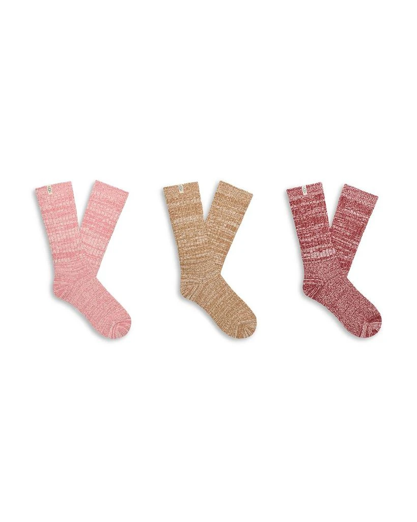 商品UGG|Rib Knit Slouchy Crew Socks, Pack of 3,价格¥336,第1张图片