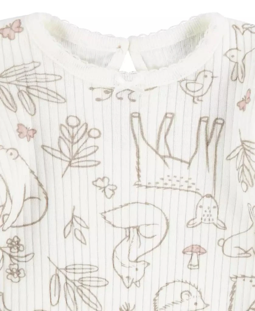 Baby Girls Sherpa Jacket, Bodysuit and Pants 3-Piece Set 商品