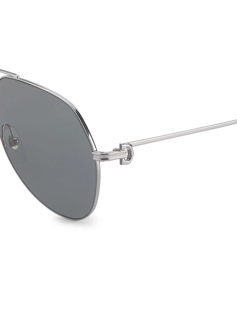 商品Cartier|60MM Metal Aviator Sunglasses,价格¥9538,第3张图片详细描述