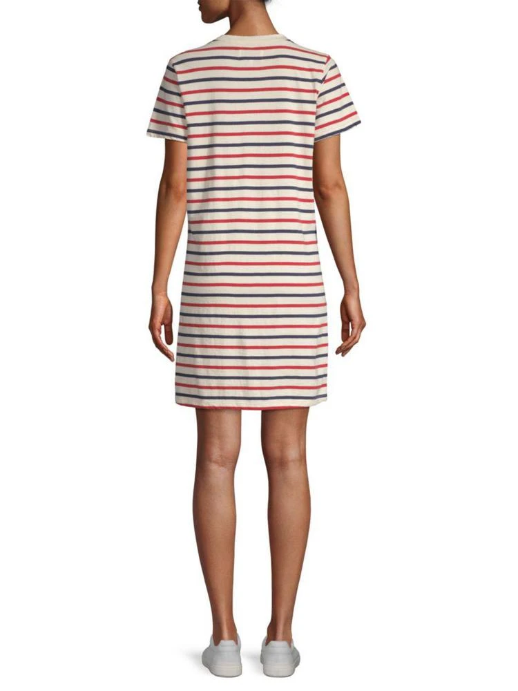 商品Current Elliott|Beatnik Striped Cotton T-Shirt Dress,价格¥1265,第2张图片详细描述