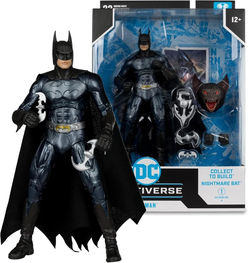 商品DC Multiverse Batman Forever Movie 7" Action Figure Build-A Wave 13 - Batman (Val Kilmer),价格¥313,第3张图片详细描述